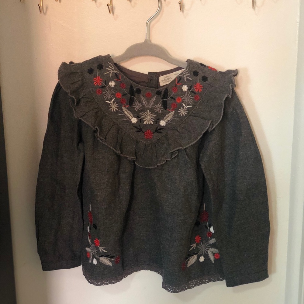 Zara girl blouse size 3/4